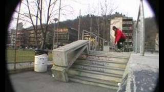 Skateboarding  Hospital flip down 6 stairs [upl. by Nade]