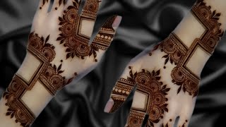 Square Mehndi Designs For Back Hand ll Easy Arabic Mehndi Design For Front Handll New stylish Mehndi [upl. by Warenne]