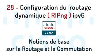 28 Configuration du Routage dynamique RIPng IPV6 [upl. by Asreht]