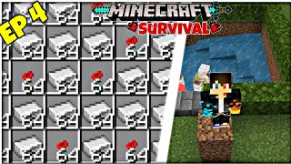 building a iron farm minecraft survival series episode 4 [upl. by Cida]