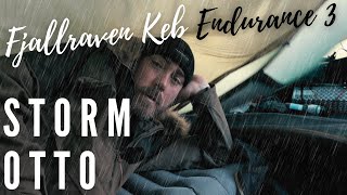 Camping In Storm Otto in the Fjallraven Keb Endurance 3 Expedition Tent Lake District UK [upl. by Ellenwahs131]