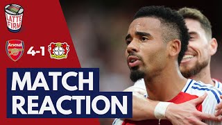 Arsenal 41 Bayer Leverkusen  Match Reaction LIVE [upl. by Anelav]