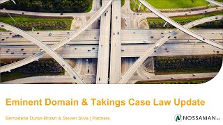 Eminent Domain Case Law Update  2024 Update [upl. by Ylicis]