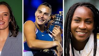 PICTURE Iga Swiatek Aryna Sabalenka Coco Gauff Jessica Pegula Zheng Qinwen amp others turn heads [upl. by Essiralc]