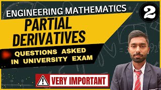 Partial Derivatives Important Questions For University Exam  Engineering Mathematics  Tutor Abhi [upl. by Erida]