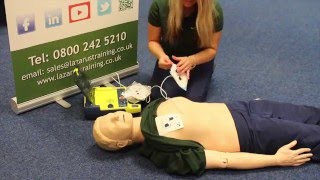 How to Use an Automated External Defibrillator AED to save someones life [upl. by Ahsahtan]