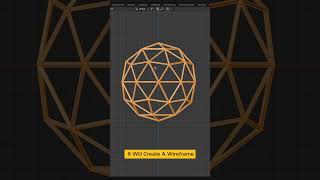 Wireframe In Blender tutorial blend3d blender tips 3d blendertutorial [upl. by Means]