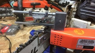 FINALLY Sharpening your chainsaw chain PERFECTLY wGranberg g1012xt [upl. by Hank]