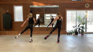 One hour Kangoo Dance Workout with Becky and Georgia [upl. by Jinny]