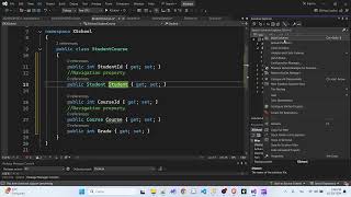 entity framework core corso italiano 03 navigation properties [upl. by Airotal802]