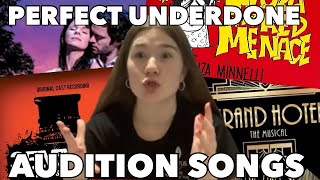 PERFECT UNDERDONE AUDITION SONGS [upl. by Carrelli]