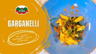 Garganelli con agretti bottarga e buccia di limone [upl. by Samoht822]