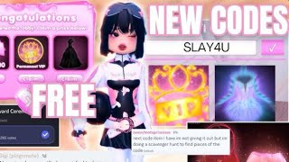 HOW TO GET ALL THE NEW CODES IN DRESS TO IMPRESS YOU WILL BE BANNED FOR THIS HALLOWEEN UPDATE… [upl. by Ralat]