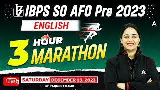 IBPS AFO English Marathon  IBPS AFO Marathon 2023  IBPS AFO English Classes [upl. by Hisbe]