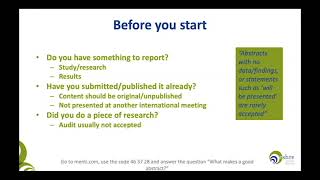 How to write an abstract  Webinar with Dr Roger Sturmey [upl. by Ulla723]