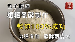 麵糰發酵製作 學會零失敗 Q彈又有咬勁 包子饅頭都好吃 Dough fermentation [upl. by Savitt]