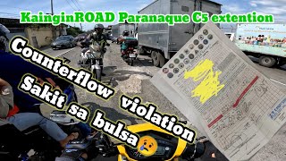 CounterFlow Violation KAINGIN ROAD PARANAQUE C5 EXTENTION [upl. by Ellerd]