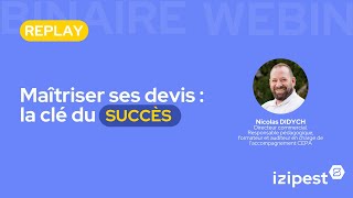 Replay Webinaire Pro3D Maîtriser ses devis  la clé du succès [upl. by Yrrok]