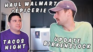 Haul Walmart  épicerie update Birkenstock Boston et tacos night [upl. by Lajes]