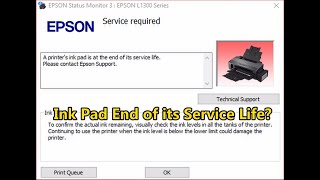 How To Reset Epson L1300 Ink pad End of Service Life amp Strong Clean Print Head [upl. by Critta911]