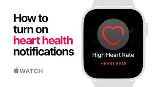 Apple Watch Series 4 — How to turn on heart health notifications — Apple [upl. by Laira]