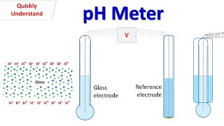 pH Meter  working of glass electrode of pH meter [upl. by Nitsruk859]