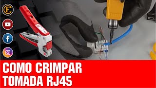 COMO CRIMPAR TOMADAS RJ45 EM CABO DE REDE 3 FERRAMENTAS INCRÃVEIS ðŸ˜‰ [upl. by Ginzburg]