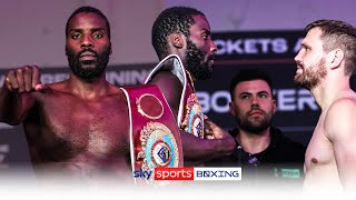 FINAL FACEOFF 😤  Lawrence Okolie and David Light hit scales for world title showdown [upl. by Adnirol679]