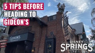 5 MUST KNOW TIPS before heading to Gideons bakehouse  Disney Springs Orlando [upl. by Rellim]