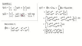 State variable control 19 Solving the nonhomogeneous state equation Part 1 [upl. by Lune]