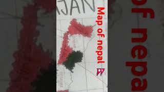 MAP OF NEPAL drawing by RAJANMANDAL DRAWING VIDEO [upl. by Tyree]