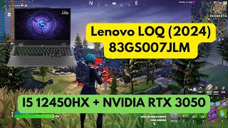 Fortnite Battle Royale en i5 12450HX  Nvidia RTX 3050  16gb de ram Lenovo Loq 2024 [upl. by Gulick490]