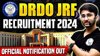 DRDO JRF Recruitment 2024  Eligibilty  Total Posts  Salary  How To Apply  Detailed Notification [upl. by Farrington]