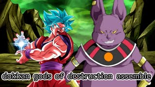 Dokkan Global Vs Universe six God of destruction Champa dokkanbattleglobal dokkanbattle [upl. by Laverna]