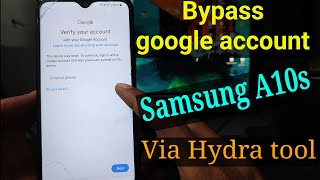 FRP Bypass Samsung A10s via Hydratool [upl. by Dorolisa]