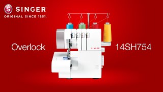 Spesifikasi Mesin Jahit Obras Overlock SINGER® 14SH754 [upl. by Edea]