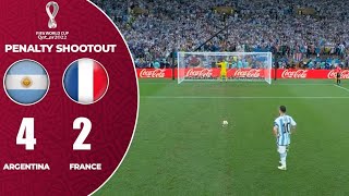 Fifa world cup Qatar 2022 Final Argentina Vs FrancePenalty shootout 42 [upl. by Inaliel]