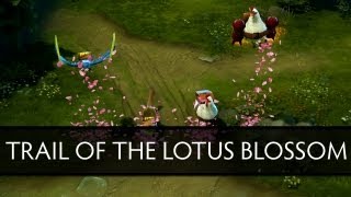 Dota 2 Unusual Courier Effect  Trail of the Lotus Blossom [upl. by Oslec]