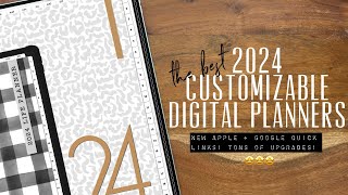 IT’S HERE 🥳 the BEST most customizable 2024 Digital planners All in one 2024 digital planners [upl. by Jerrine]