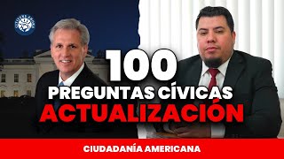 Práctica de las 100 preguntas cívicas Actualizadas  Ciudadanía americana 2023 [upl. by Deuno]