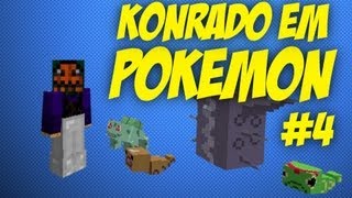 Konrado em Pokémon no Minecraft 4 Vs Caterpie Weedle e Cloyster [upl. by Wickner]