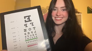 ASMR eye exam 👀 follow the light eye chart follow my instructions [upl. by Cammy]