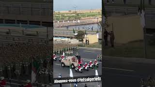 1er novembre 2024  défilé militaire dz algérien military algerian algiers tank moto char blindé [upl. by Asserat]