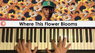 Tyler The Creator  Where This Flower Blooms Piano Cover  Patreon Dedication 378 [upl. by Nosdivad]