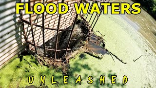 Unleashing FLOOD WATERS  Lake Drain Unclog asmr satisfying nature [upl. by Ranchod]