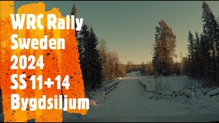 WRC Rally Sweden 2024  Special Stages 1114  Bygdsiljum [upl. by Sorkin446]