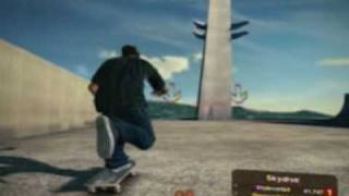 Skate 2 Super Bounce Jump Glitch Tutorial [upl. by Nosnek270]