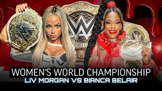 Liv Morgan vs Bianca Belair Womens World Championship Full Match WWE Bad Blood 2024 Highlights [upl. by Norean]