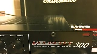 rocktron velocity review 300 watt electric guitar stereo power amp rack mounted [upl. by Nosyk]