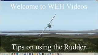 Tips on using the Rudder  X Plane 10 Tutorial [upl. by Inaluiak744]